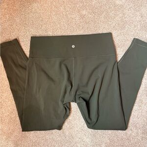 lululemon athletica olive Green Leggings